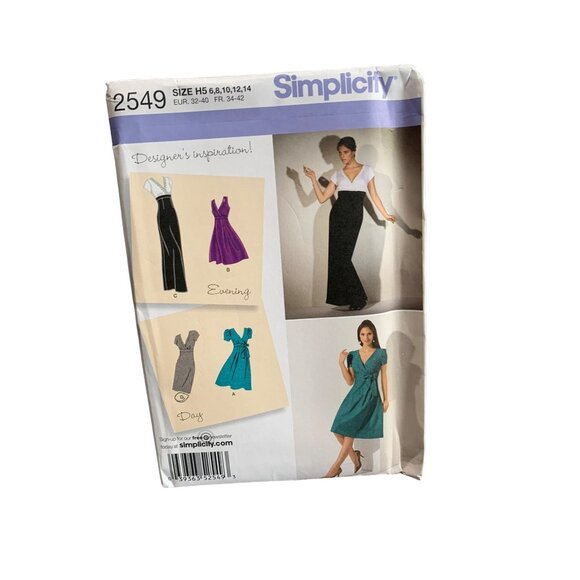Simplicity 2549 Misses Evening & Day Dresses Sewing Pattern Sizes 6-14 - uncut - Picture 1 of 2